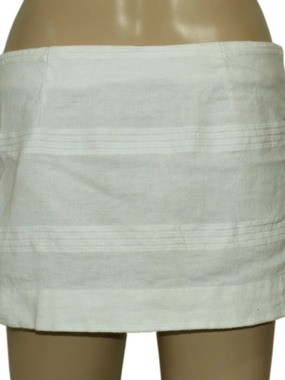 Free People Rock the Boat Mini Skirt White Button Detail New XL - Picture 3 of 5